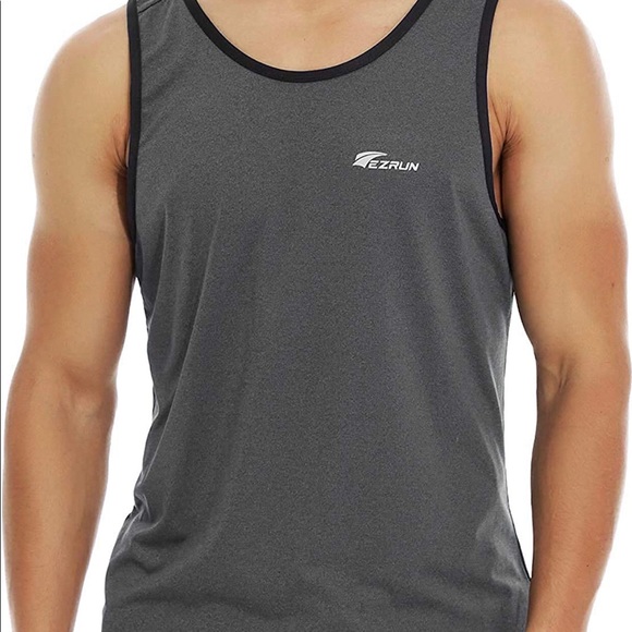 Men's Quick Dry Sport Tank Top for Bodybuilding Gym Athletic - Picture 2 of 3